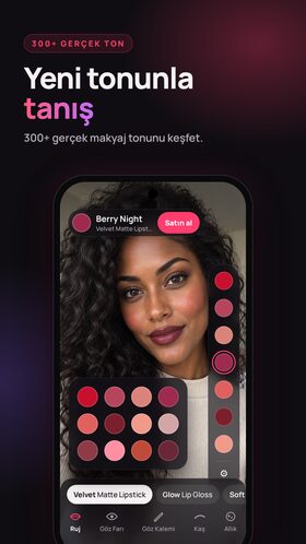 300+ gerçek ruj tonu